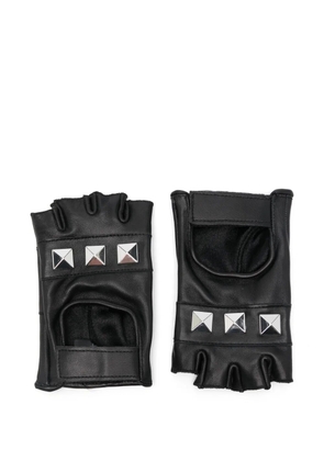 Vaquera stud-embellished fingerless gloves - Black