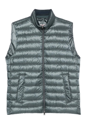 Herno quilted sleeveless vest - Blue