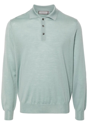 Canali merino-wool polo shirt - Green