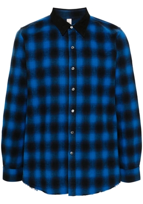Giorgio Brato checked shirt - Blue