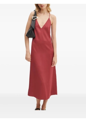 Stine Goya V-neck ruffled dress - Red