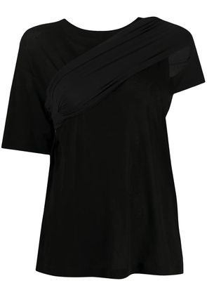 UNRAVEL PROJECT chest strap T-shirt - Black