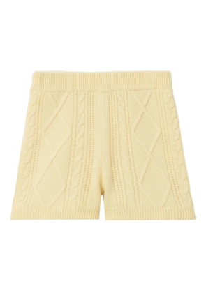 Claudie Pierlot cable-knit shorts - Yellow