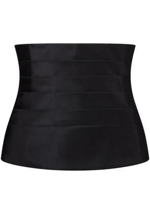 Thom Browne lace-up corset - Black