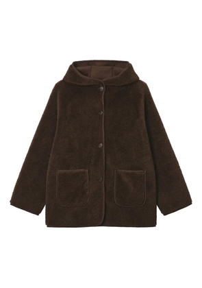 b+ab patch-pocket hooded coat - Brown