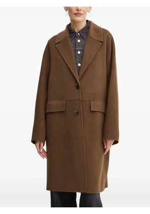 BOSS button pocket coat - Brown