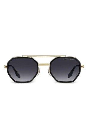 Marc Jacobs Eyewear geometric-frame sunglasses - Gold