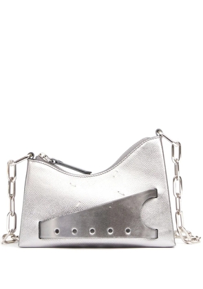 Maison Margiela Snatched Hobo leather bag - Silver