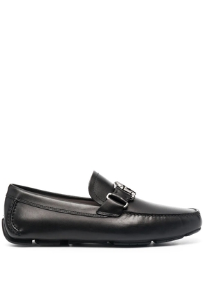 Ferragamo logo-plaque loafers - Black