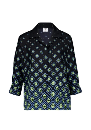 Casablanca monogram silk shirt - Black
