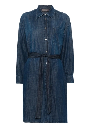 Lorena Antoniazzi belted denim midi dress - Blue