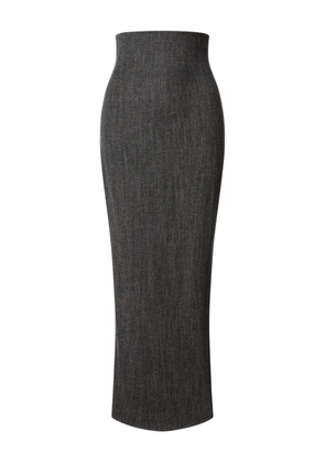 Alberta Ferretti wool midi skirt - Black