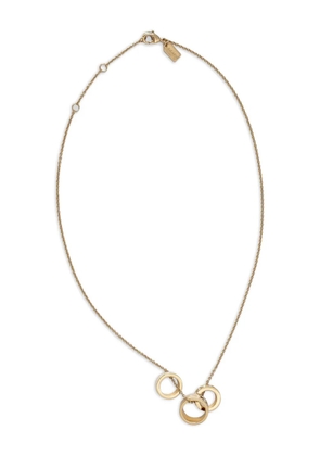 Coach crystal-rings necklace - Gold