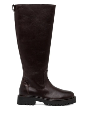 Marc O'Polo 35mm Phia zip lug-sole boots - Brown