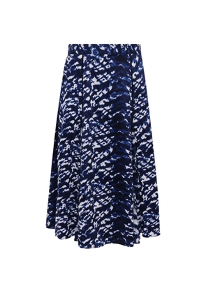 Diane Von Furstenberg Vintage tie-dye midi skirt - Blue