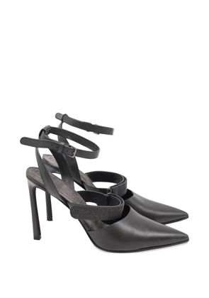 Brunello Cucinelli Vintage embellished ankle-strap pumps - Black