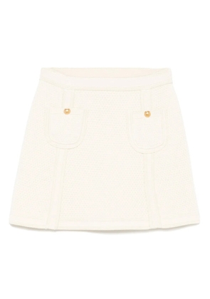TOM FORD patch-pockets mini skirt - AW060 CREMA