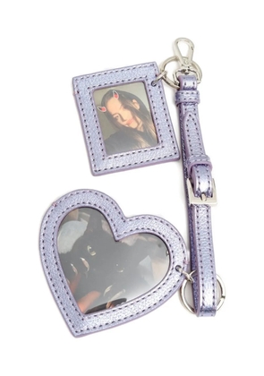 PEPA SALAZAR heart-frame charm - Purple