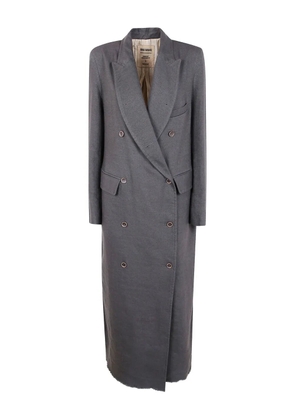 Uma Wang Cigna double-breasted coat - Grey
