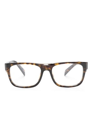Prada Eyewear tortoiseshell-effect square-frame glasses - Brown