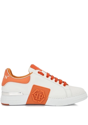 Philipp Plein Phantom Kick$ logo-plaque low-top sneakers - White