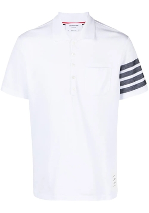 Thom Browne 4-Bar cotton polo shirt - White