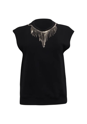 Saint Laurent Pre-Owned sleeveless crew-neck top - Black