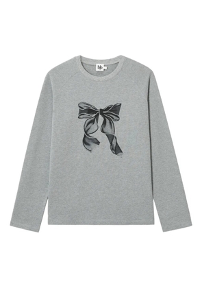 b+ab bow-print sweatshirt - Grey