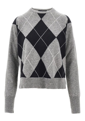 Seafarer argyle-pattern sweater - Grey