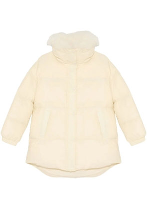 Yves Salomon padded-design coat - Neutrals
