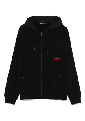 Karl Lagerfeld hooded zip-fastening jacket - Black