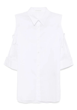 Yohji Yamamoto asymmetrical-shoulder shirt - White
