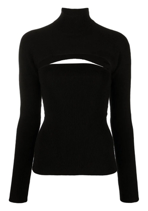 TOM FORD cut-out virgin wool-blend jumper - Black