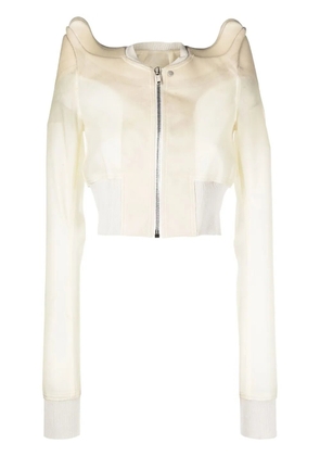 Rick Owens cropped zip-up jacket - Neutrals