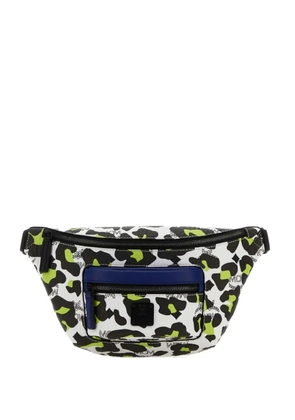 MCM mini Fursten leopard-print belt bag - White