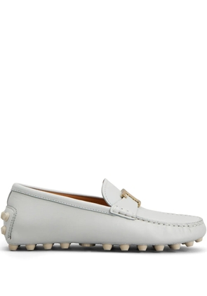 Tod's leather loafers - Grey