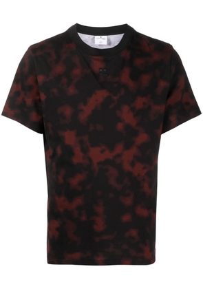 Courrèges tortoiseshell-print cotton T-shirt - Black