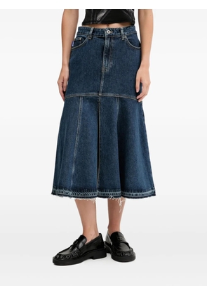 HUGO denim flared midi skirt - Blue