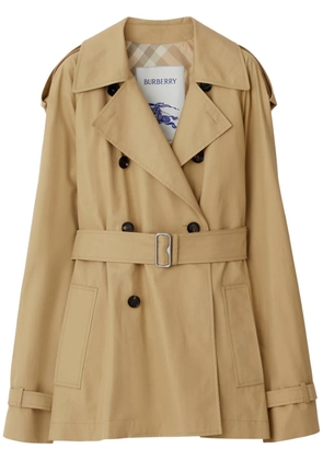 Burberry belted cotton trench coat - Neutrals