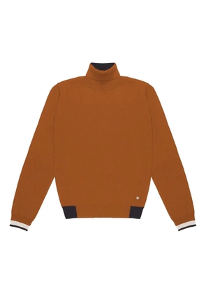 Manuel Ritz turtleneck ribbed-hem sweater - Brown