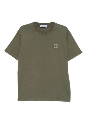 Stone Island Compass-patch cotton T-shirt - Green