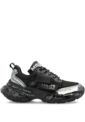 DSQUARED2 logo lettering sneakers - Black