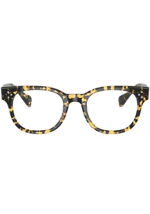 Oliver Peoples Afton square-frame glasses - Brown