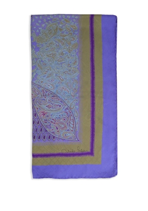 Mila Schon Vintage Pre-Owned silk scarf - Blue