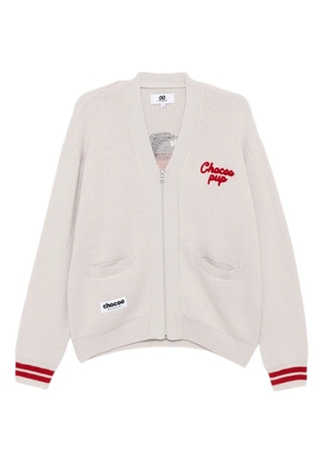 CHOCOOLATE intarsia-knit cardigan - Grey