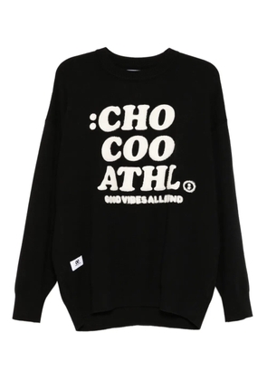 CHOCOOLATE logo-embroidered sweatshirt - Black
