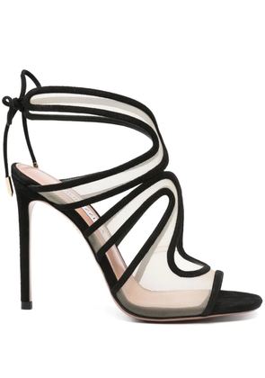 Aquazzura 110mm cut out-detail sandals - Black