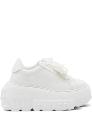 Casadei pearl-embellishment sneakers - White