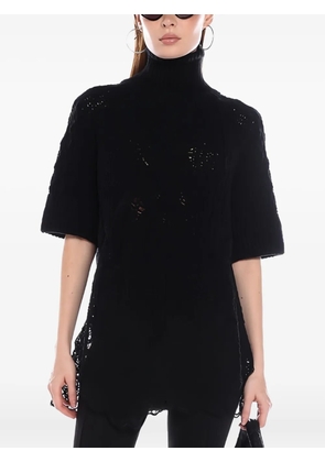 Ermanno Scervino wool blend knitted top - Black