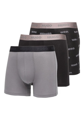 HUGO logo waistband boxer briefs (pack of three) - Grey